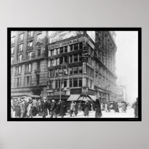 Million Dollar Corner NYC 1911 Poster