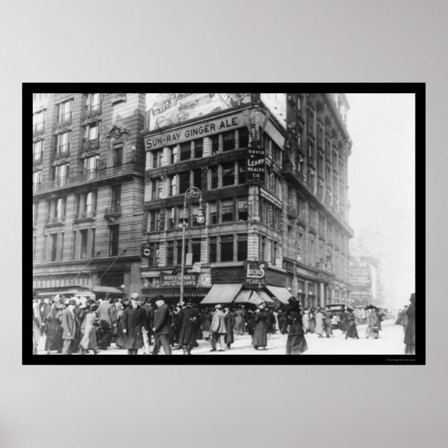 Million Dollar Corner NYC 1911 Poster (Front)