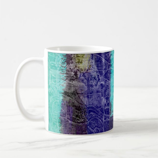 "Million Dollar Dreams" abstract art coffee mug (Left)
