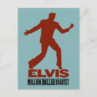 Million Dollar Quartet Elvis Postcard
