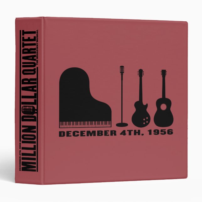 Million Dollar Quartet Instruments - Black Binder (Front/Spine)