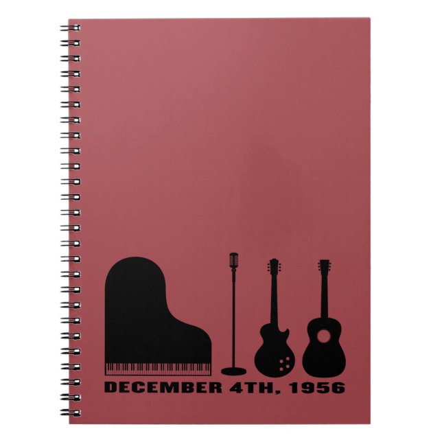 Million Dollar Quartet Instruments - Black Notebook (Front)