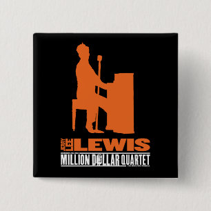 Million Dollar Quartet Lewis 2 Inch Square Button