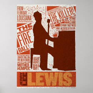 Million Dollar Quartet Lewis Type Poster