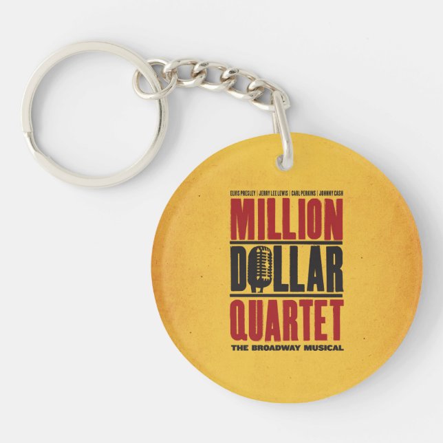 Million Dollar Quartet Logo Keychain (Front)