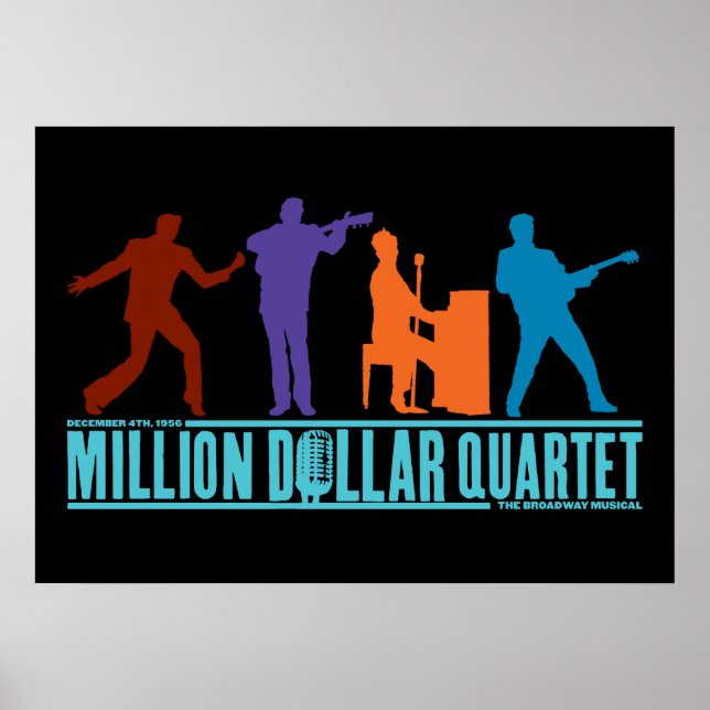 Million Dollar Quartet On Stage Poster (Front)