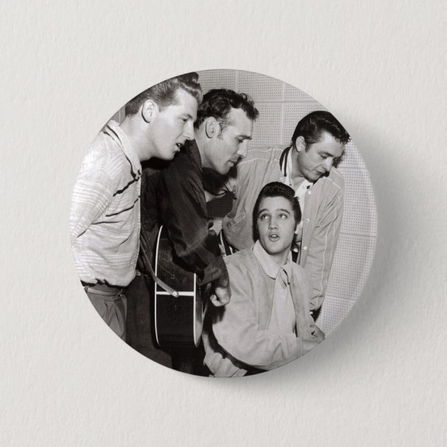 Million Dollar Quartet Photo 2 Inch Round Button (Front)
