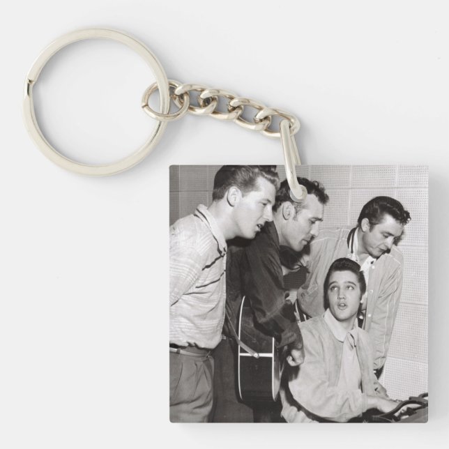 Million Dollar Quartet Photo Keychain (Front)