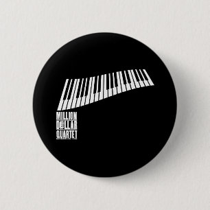 Million Dollar Quartet Piano - White 2 Inch Round Button