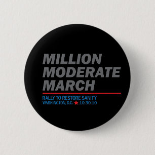 Million Moderate March 2 Inch Round Button