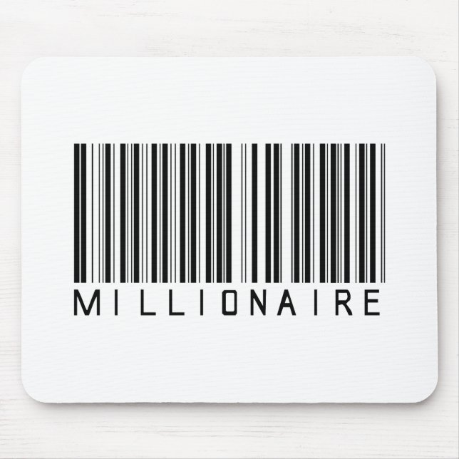 Millionaire Bar Code Mouse Pad (Front)