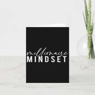 Millionaire Mindset Inspirational Mind Motivationa Card
