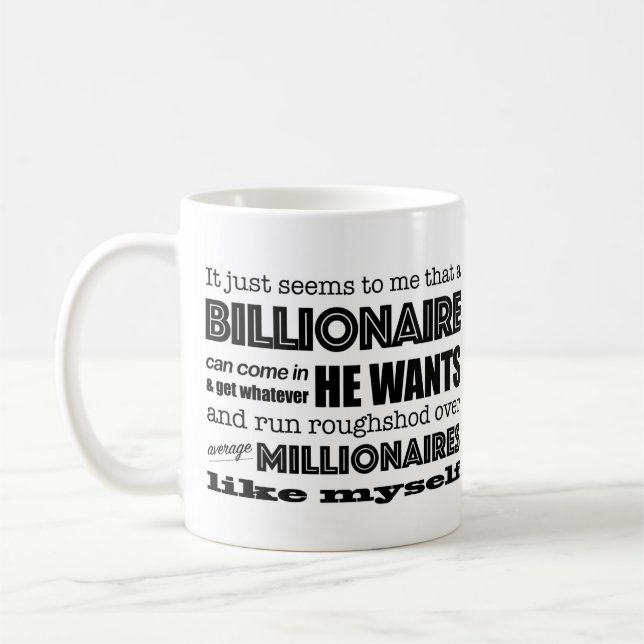 Millionnaire moyen de Palo Alto Coffee Mug (Gauche)