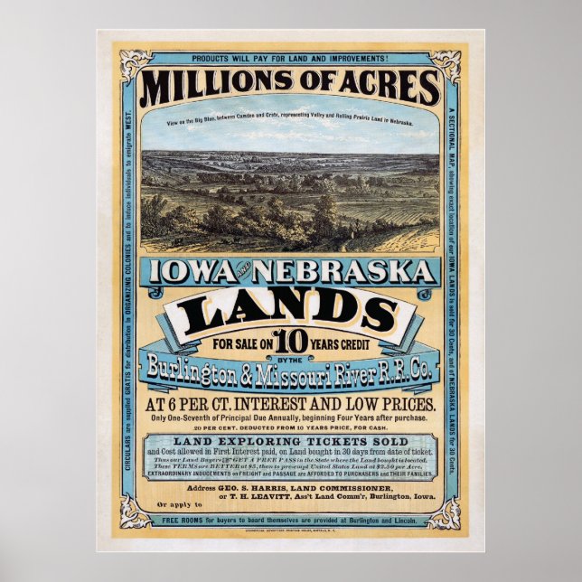 Millions of acres Sale - Poster (Front)