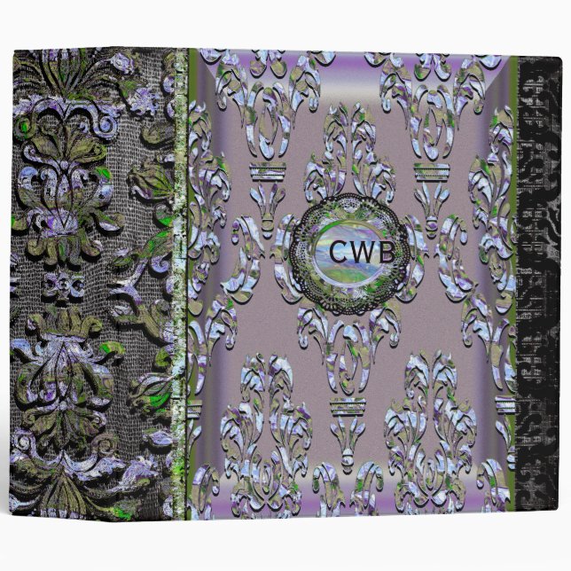 Milliscent Fairy Victorian Monogram Binder (Front/Spine)