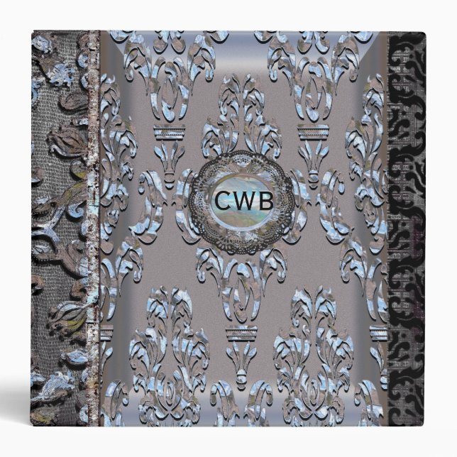 Milliscent Victorian Monogram Binder (Front)