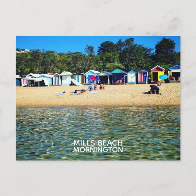 Mills Beach, Mornington Postcard (Front)