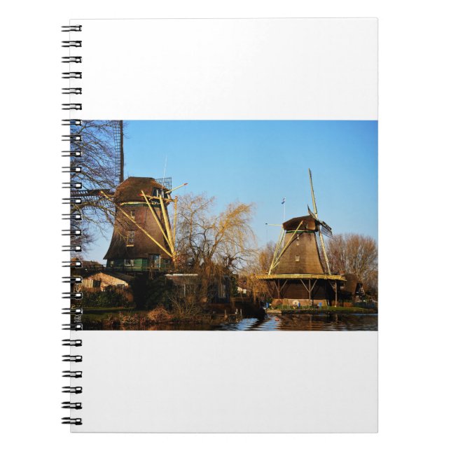 Mills in Dutch landscape. Notebook (Front)