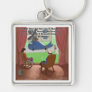 Mills On Whales Funny Keychain