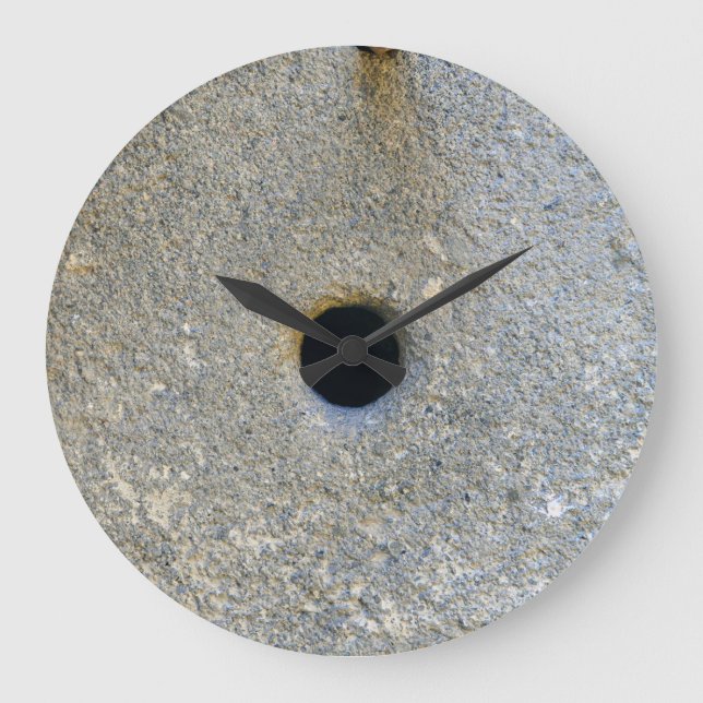 millstone mill stone flour wheat cereal bread grin large clock (Front)