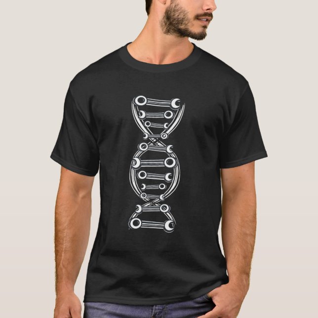 Millwright Worker Dna With Tools T-Shirt (Front)