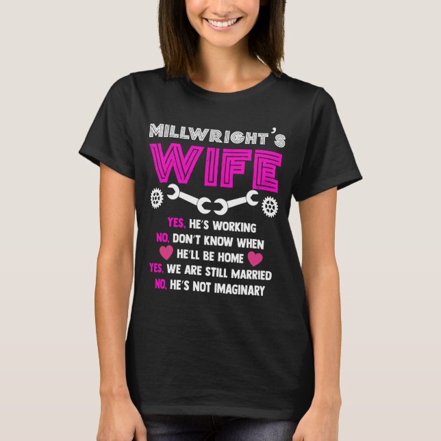 Millwrights Wife, Millwright Shirts For Women (Front)
