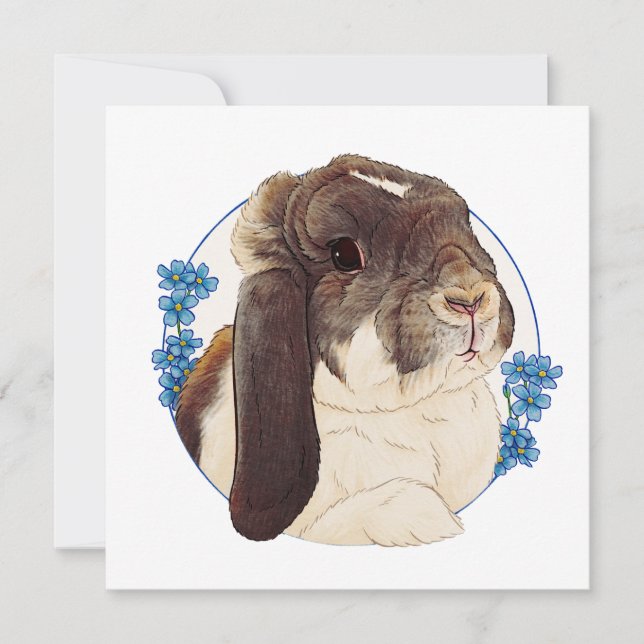 Milly Moo Bunny Card (Front)