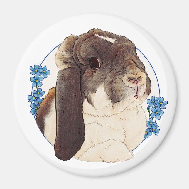 Milly Moo Bunny Magnet (Front)