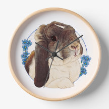 Milly Moo Bunny Wall Clock