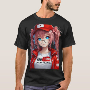 MILLY Q CHICA ANIME INFLUENCER WITH YOUTUBE CLOTHE T-Shirt