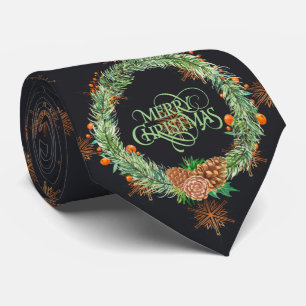 Milo Christmas Collection Green Wreath with  dark Tie