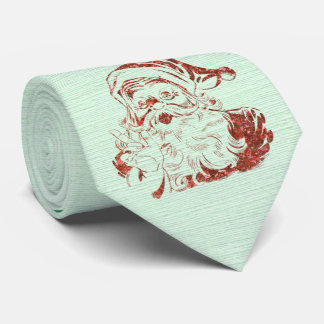 Milo Christmas Collection Ho Ho Ho Santa Green Tie