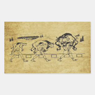 Milo of Croton And The Bull - Gym Motivational Sticker