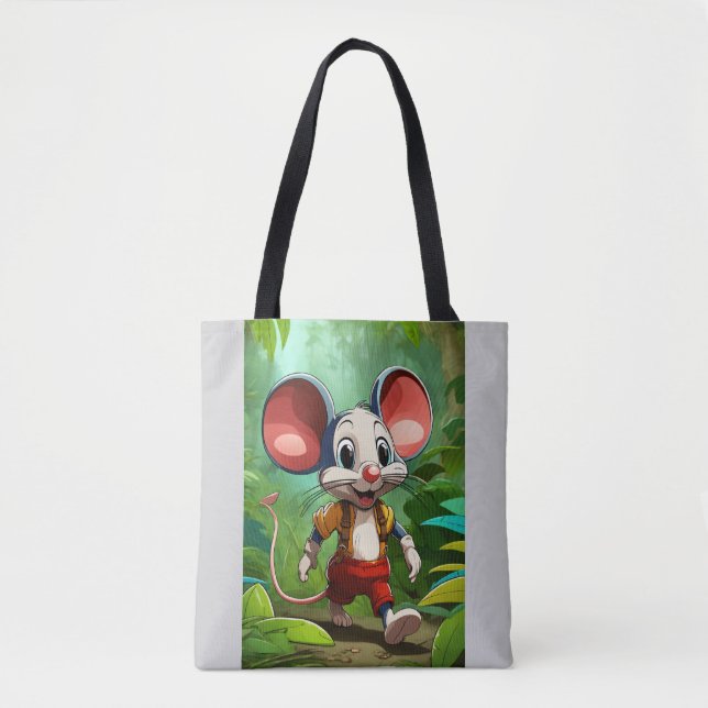 Milo the Jungle Mouse Tote Bag (Front)