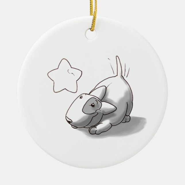 Milo & Ze Ceramic Ornament (Front)