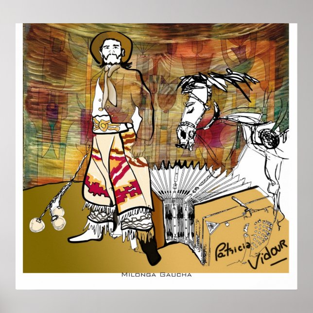 Milonga Gaucha Tango Poster (Front)