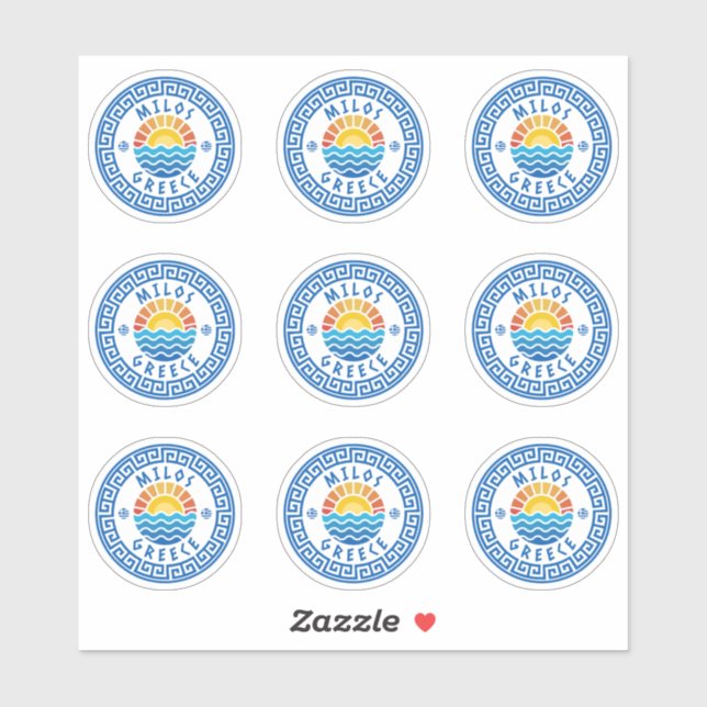 Milos Island, Grèce Sticker à pack multiple (Feuille)