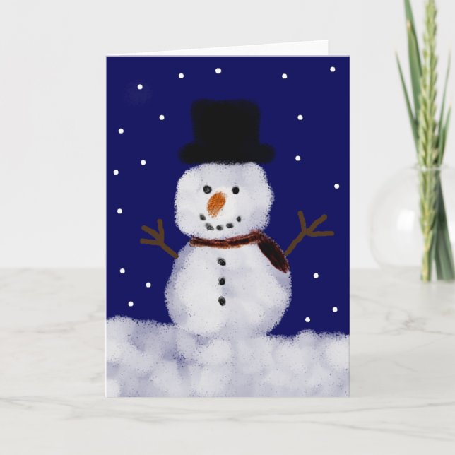 Milou le carte de fin de année de bonhomme de (Devant)