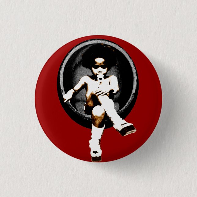 Miltant Toddler: Soul Egg 1 Inch Round Button (Front)