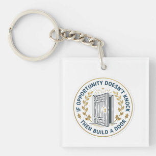 Milton Berle's Inspire Motivation Business Quote Keychain