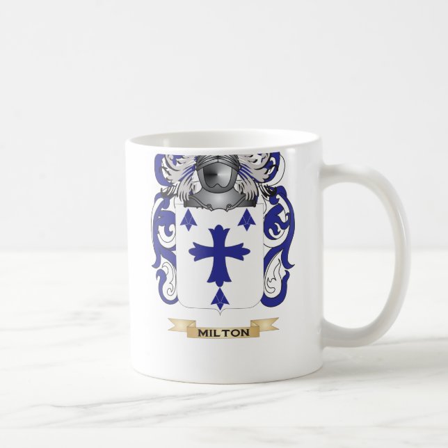 Milton Coat of Arms (Family Crest) Coffee Mug (Right)