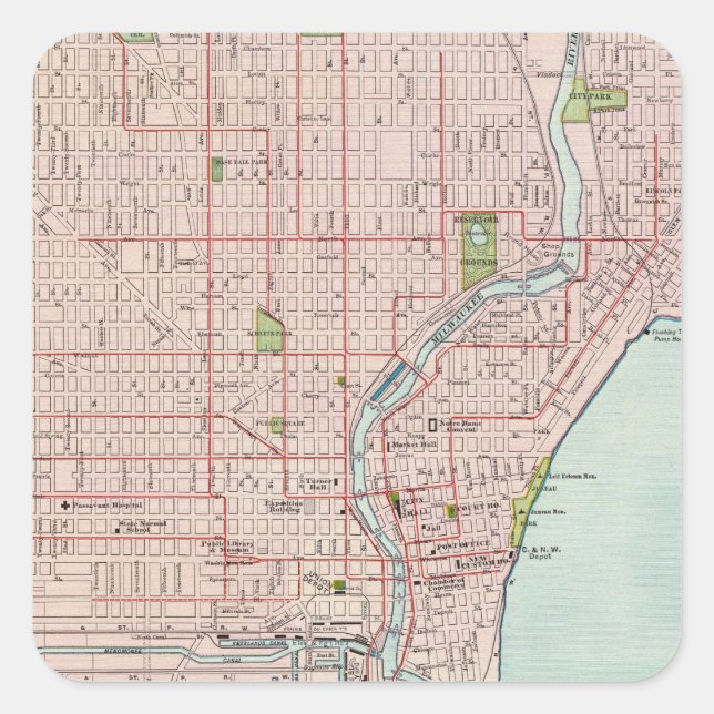 Milwaukee 2 square sticker (Front)