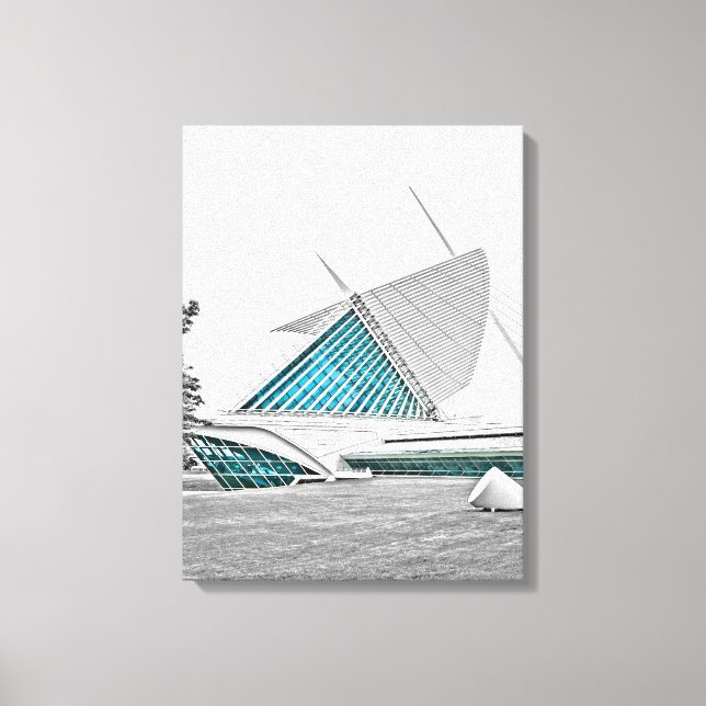 Milwaukee Art Museum 7 Canvas Print (Front)
