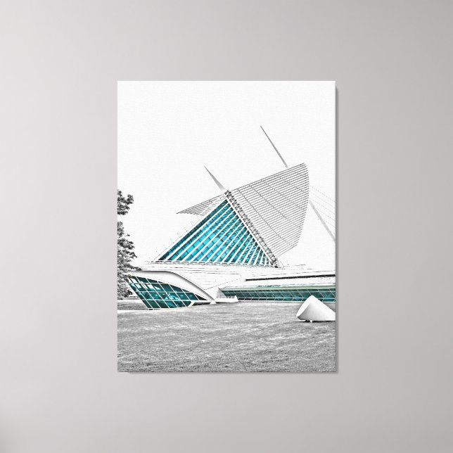 Milwaukee Art Museum 7 Canvas Print (Front)