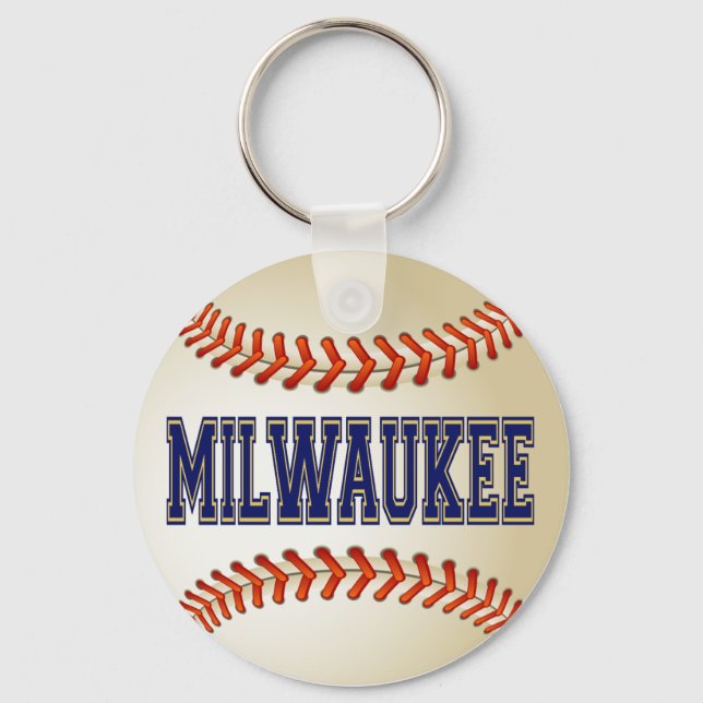 MILWAUKEE BASEBALL KEYCHAIN (Front)