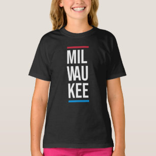 Milwaukee Bold City Typography T-Shirt