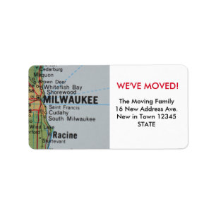 Milwaukee Nous avons déménagé le étiquette