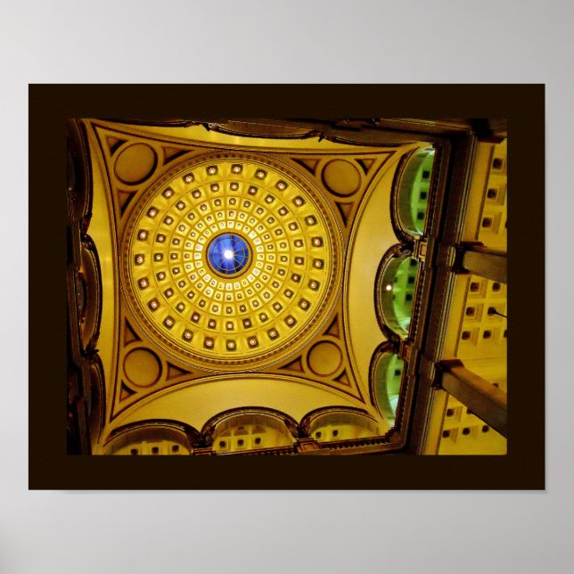 Milwaukee Public Library Ceiling Dome Poster (Front)