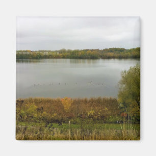 Milwaukee River, West Bend, Wisconsin Magnet