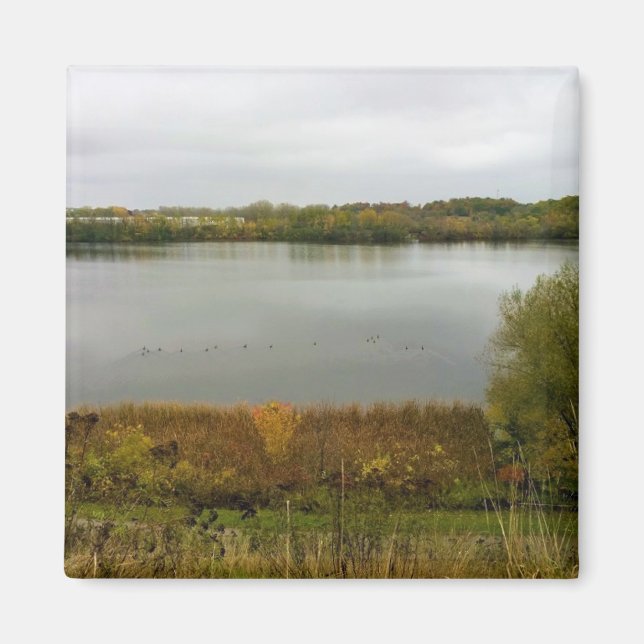 Milwaukee River, West Bend, Wisconsin Magnet (Front)